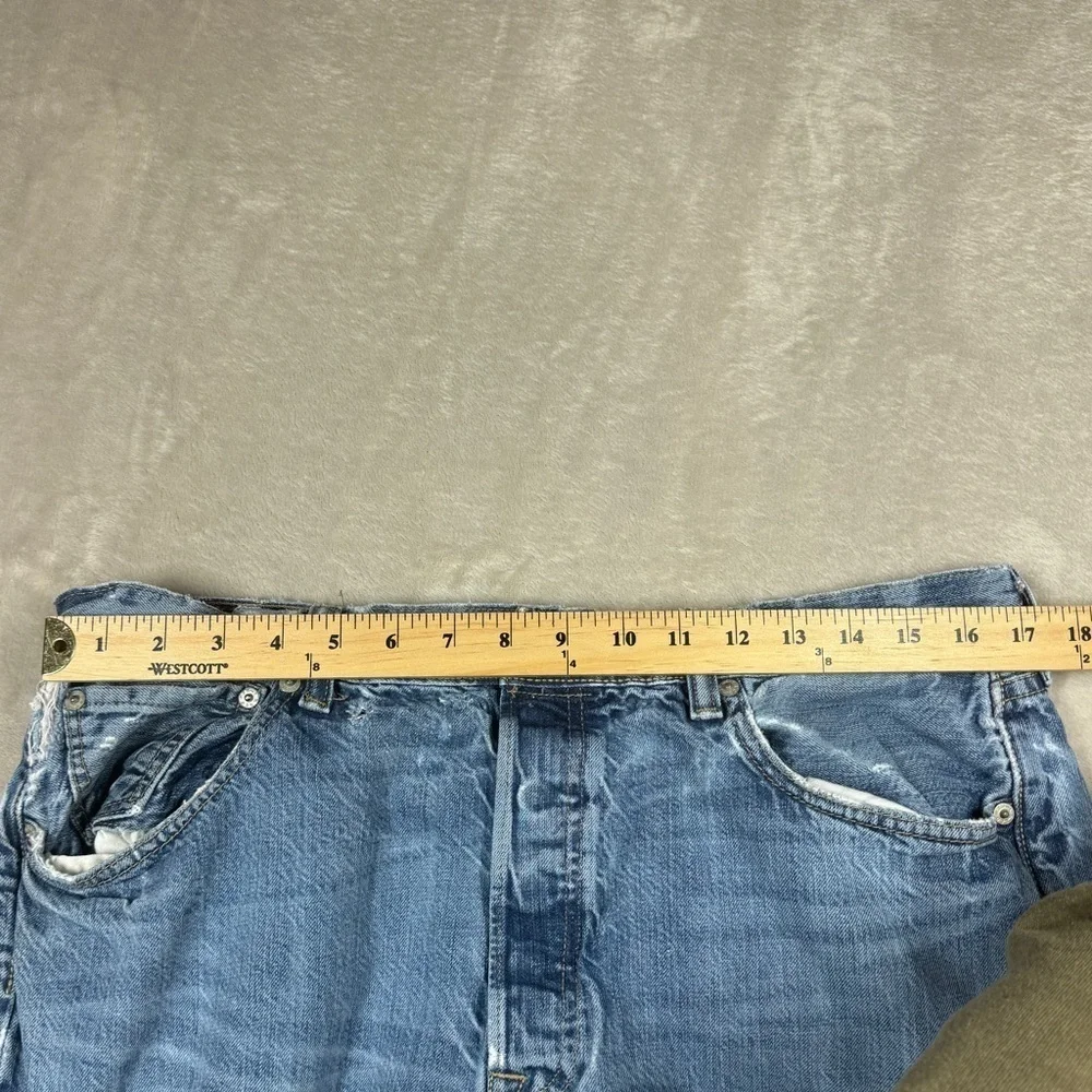 Levi’s Men’s 501 Original Fit Button Fly 100% Cotton Worn In Blue Jeans Size 38